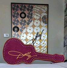 Dolly Parton SongTeller Hotel Exclusive Guitar Pillow Plush Velvet Rhinestones picture