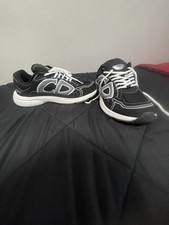 Dior B30 Men's Black/White Low Top Lace-Up Mesh Athletic Sneakers picture