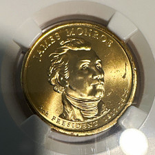 2008-P $1 James Monroe Presidential Dollar - First Day Release - KMN #426 picture