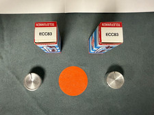 Matched Pair of Telefunken ECC-83 Tubes - Made in Germany, Light Use - See Pics picture