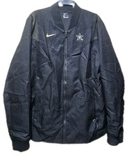 New NIKE Vanderbilt Commodores Bomber Jacket Mens L Black  DC6320-010 On-Field picture