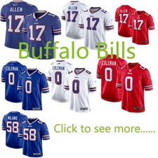 Men's Bills Player Game Stitched Jersey NWT picture