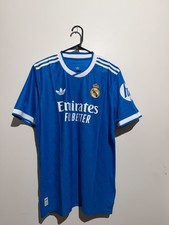 Adidas Real Madrid 2025/26 Third Authentic Jersey JV5839 Men's Large NWT Blue picture