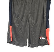 Mens Fanatics NFL Denver Broncos Big & Tall Grey Polyester Logo Football Shorts picture
