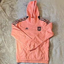 adidas Los Angeles FC LAFC MLS Soccer Pullover Hoodie Sweatshirt Unisex M Pink picture