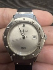 Hublot Classic MDM Ladies  Watch 1520 700 Quartz/Leather Strap Deployment Buckle picture