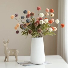 Artificial Flower Bouquet Silk Dandelion Ball for Home Garden Wedding Decor picture