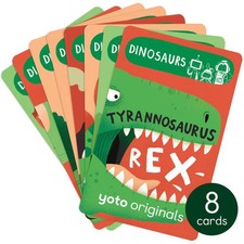 8pk Yoto BrainBots Dinosaurs Audio Card Collection Educational Ages 6-12 picture