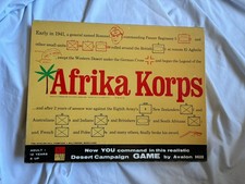 Avalon Hill. 1964. Afrika Korps. Punched. VGC. Original Classic. Complete  picture