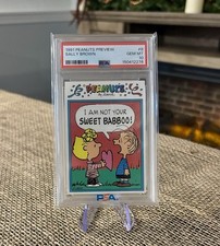 1991 Peanuts Preview Sally Brown PSA 10 Charlie Brown Lucy Schulz Linus Vintage picture