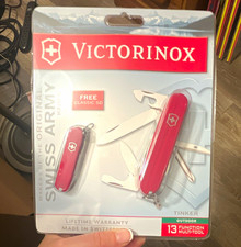 Vintage Victorinox Tinker 13-Tool Multi-Tool Red, Stainless Steel, Keyring NEW picture