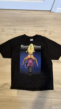 Rare Vintage 90s Easy Riders Motorcycle Harley Naked Nude Girl AOP Shirt XL picture
