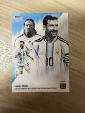 2025 Topps Now Argentina Lionel Messi Retirement From International Football picture