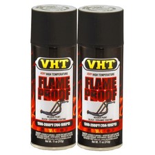 VHT High Temp Paint VHTSP102 (2-PACK); FlameProof 11oz Flat Black 1300°F-2000°F picture