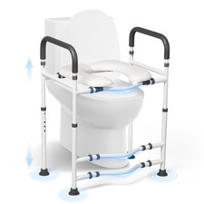  Raised Toilet Seat with Handles, Toilet Seat Riser for Seniors and Pregnant picture