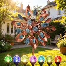 Wind Spinners Outdoor 84 Inch for Garden and Yard Large Metal Wind Spinners with picture