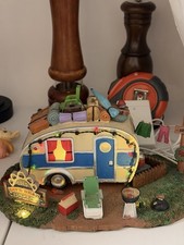 Lemax Lake Cave Bear Campground Village Lighted Camper 2012. picture