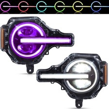 VLAND RGB Full LED Headlights For 2020-2024 Ford Bronco Front Lamp Left+Right picture