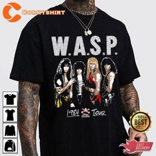 1984 Winged Assassins Tour WASP Band Unisex T-Shirt B1083 picture
