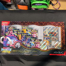 Pokémon TCG Paldean Fates Great Tusk & Iron Treads ex Premium Box Promo picture