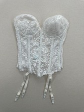 Lace Strapless Corset Top Womens Size 34C Feminine Fairy Dainty Sexy picture