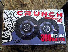 Crunch CS653 6.5in 3-Way 4 Ohm Car Coaxial Speakers Pair RMS  250W picture