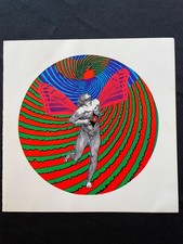 Vintage 1960s East Totem West Psychedelic Notecard Satty Unused with Envelope picture