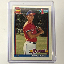 1991 Topps Chipper Jones Atlanta Braves #333 Rookie Card picture