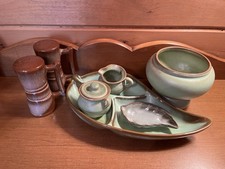 Frankoma Prairie Green, Brown Lot Of 7 Pieces picture