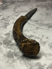 Custom Vintage stag blade knife , exquisite piece hand made deer stag picture