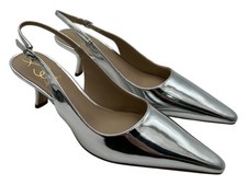 Sam Edelman Women's Bianka Sling Pumps Silver, US 8M picture