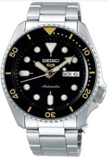 Seiko 5 Sports SKX Series SRPD57K1 Automatic Black Dial Gold-Tone Accents Watch picture
