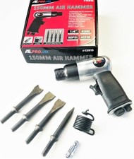 ATE PRO PROFESSIONAL 150MM AIR HAMMER W/ 4 CHISELS HOSE TOOL IMPACT #13015 picture