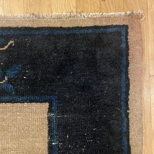 Vintage rug 3' 1 x 5' 10 Beige Hand Knotted Peking Chinese Oriental Rug picture