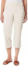 NWT Gloria Vanderbilt Women's Crop Length Pull On Mid-Rise Size 10 $60 JK778 picture