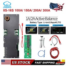 JK Inverter BMS 8-16S 100-300A Lifepo4/Li-ion Energy Storage 1A/2A Balance Lot picture