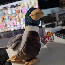 Vintage 1998 TY Beanie Baby JAKE Mallard Duck #4199 MWMT Tag Protector picture