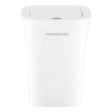 Nine Stars 10L/2.6gal Motion Sensor and Water Resistant Trash Can White picture