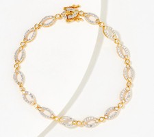 Affinity Diamonds 1.25ct tw Oval Link Bracelet, 6-3/4