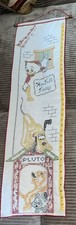 New Retro 1977 Disney Handmade Embroidered Children Growth Chart / 10 1/2