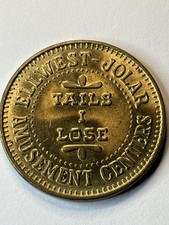 Ellwest Jolar Vintage Peep Show Adult Video Booth Token #uL1 picture