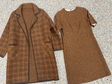 Vintage 1960’s Handmade Homemade Coat And Dress Suit Set picture