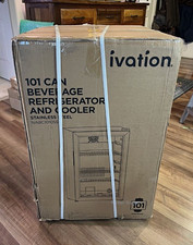 Ivation 101 Can Beverage Refrigerator and Cooler Stainless Steel BRAND NEW picture