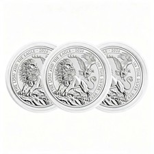 3pcs 2026 Great Britain Lion and Eagle 1 oz .999 Fine Silver Coin picture