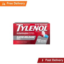Tylenol Extra Strength Rapid Release Gels, 500 mg Acetaminophen, 100 Ct picture