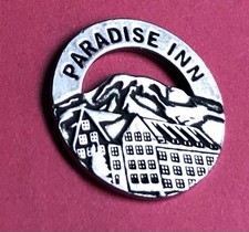 New Listing Paradise Inn Mount Rainier Cutout Token picture