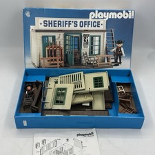 Playmobil 3423 Western Sheriff's Office Jail Complete Vintage Cowboy w Box picture