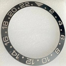 BRUCE WAYNE Black Grey Ceramic Bezel Insert For Rolex GMT-Master 2 126710GRNR picture