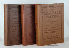 COMMON SENSE FEDERALIST PAPERS CONSTITUTION Set of 3 Faux Leather Deluxe Edition picture