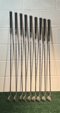VINTAGE PING EYE 2 Black dot Iron Set 1-9 RH Stiff Steel Shafts picture